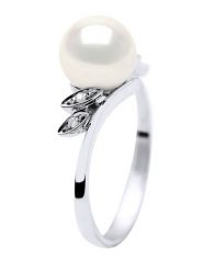 Pearl Addict Złoty pierścionek z diamentami i perłą rozmiar: 52. Białe pierścionki Pearl Addict, z diamentem, złote. Za 1,660.45 zł.