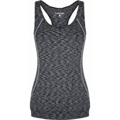 Top damski LOAP Malien, M — oddychający poliester. Czarne topy ZSPORT, m, bez wzorów, z poliesteru, bez kołnierzyka, bez ramiączek. Za 160.99 zł.