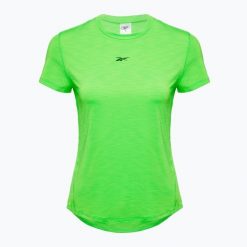 Koszulka Reebok Rbk-Chill Athletic Tee. Zielone bluzki REEBOK FITNESS, bez wzorów, sportowe, bez kołnierzyka, bez ramiączek. Za 99.99 zł.