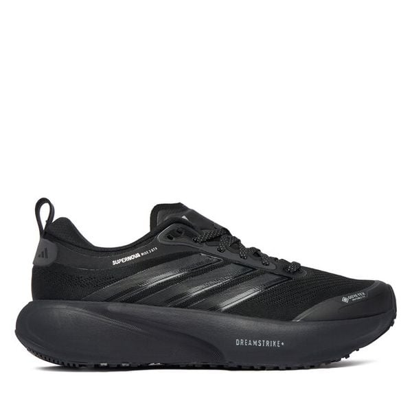 Buty do biegania adidas. Czarne obuwie sportowe Adidas, bez zapięcia, do biegania. Za 711.99 zł.