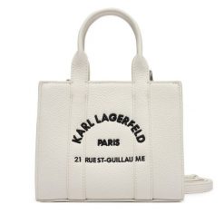 Torebka KARL LAGERFELD. Białe torebki klasyczne KARL LAGERFELD, bez wzorów, bez dodatków. Za 649.99 zł.