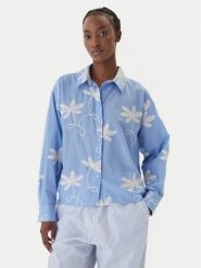 LOLA CASADEMUNT Koszula LS2615089 Niebieski Relaxed Fit. Niebieskie koszule LOLA CASADEMUNT, m, bez wzorów, z bawełny, bez kołnierzyka, bez ramiączek. Za 543.99 zł.