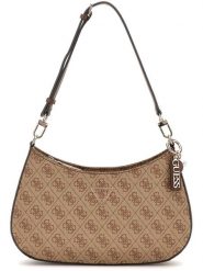 Guess Torebka w kolorze beżowym - 29 x 18 x 6 cm rozmiar: onesize. Brązowe torby na ramię Guess, z aplikacjami, z materiału, na ramię, bez dodatków. Za 451.45 zł.