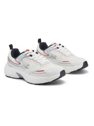 Inselhauptstadt Sneakersy w kolorze biało-srebrnym rozmiar: 36. Białe trampki Inselhauptstadt, bez wzorów, z materiału, bez zapięcia. Za 83.62 zł.