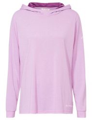 Bluza damska Mineo LS Hoody. Czerwone bluzy Vaude, na jesień, bez wzorów, z materiału, z kapturem. Za 339.00 zł.