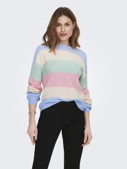ONLY Sweter ze wzorem rozmiar: L. Swetry Only, l, bez wzorów, ze splotem, bez ramiączek. Za 74.63 zł.