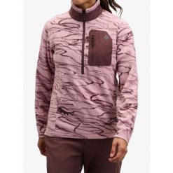 Bluza wspinaczkowa damska Black Diamond Lightweight HZ Poly Fleece. Czerwone bluzy Black Diamond, bez wzorów, bez kaptura. Za 346.49 zł.