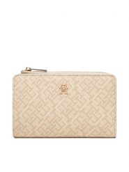 Tommy Hilfiger Portfel Th Icon Bifold Wallet Monoplay AW0AW18594 Beżowy. Brązowe portfele TOMMY HILFIGER, bez wzorów, ze skóry. Za 329.99 zł.