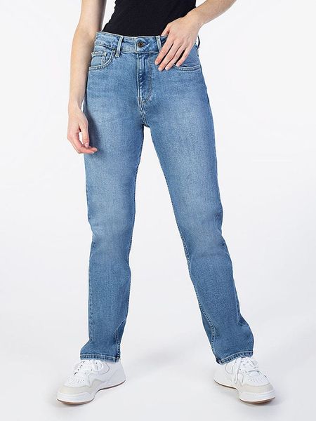 Pepe Jeans Dżinsy - Regular fit - w kolorze niebieskim rozmiar: W26. Niebieskie jeansy Pepe Jeans, z aplikacjami, z podwyższonym stanem. Za 119.95 zł.