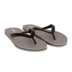 Klapki Softee Coconut szaro-czarne. Czarne klapki SOFTEE, bez wzorów, z gumy, bez obcasa, na płaskiej podeszwie. Za 132.99 zł.