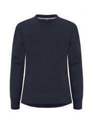 Clique Miami PRO Roundneck Women blu granatowy bluza damska z okrągłym dekoltem. Niebieskie bluzy sportowe CLIQUE, xl, bez wzorów, z bawełny, bez kaptura. Za 190.50 zł.