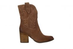 Botki Bayla-159 4910 008-P C Rudy Welur 159175, Skóra naturalna - 40. Brązowe botki Bayla, bez wzorów, z gumy, bez obcasa, bez zapięcia. W wyprzedaży za 359.10 zł.