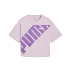 Koszulka Puma Power Cropped. Fioletowe koszulki sportowe Puma, bez wzorów, bez ramiączek. Za 69.99 zł.