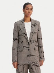 Desigual Marynarka 26SWEW03 Brązowy Regular Fit. Brązowe marynarki i żakiety Desigual, l, bez wzorów, z syntetyku. Za 539.99 zł.