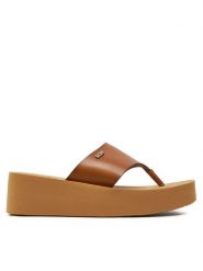 Roxy Japonki ARJL101150 Brązowy. Brązowe klapki Roxy, bez wzorów, ze skóry, bez obcasa. Za 179.99 zł.