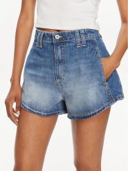Please Szorty jeansowe D0KDEH0W7S Niebieski Regular Fit. Niebieskie szorty Please, bez wzorów, z bawełny. Za 239.99 zł.