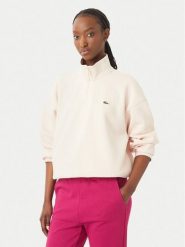 Lacoste Bluza SF5271 Różowy jasny Regular Fit. Czerwone bluzy Lacoste, bez wzorów, z syntetyku, bez kaptura. Za 656.99 zł.