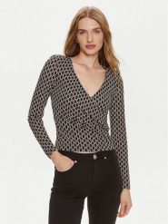 Marciano Guess Bluzka 4YGP00 6262A Czarny Slim Fit. Czarne bluzki Marciano Guess, xxs, z aplikacjami, z syntetyku, bez kołnierzyka, bez ramiączek. Za 199.99 zł.