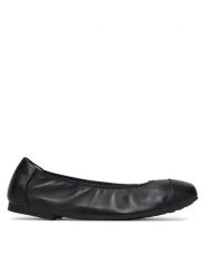 Caprice Baleriny 9-22117-46 Czarny. Czarne baleriny Caprice, bez wzorów, ze skóry, bez obcasa. Za 231.99 zł.