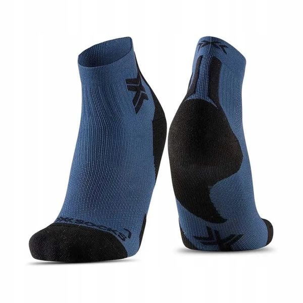 Skarpety unisex X-Socks RUN DISCOVER ANKLE MARINE/X BLACK A097. Niebieskie skarpety X Socks, bez wzorów. Za 99.99 zł.