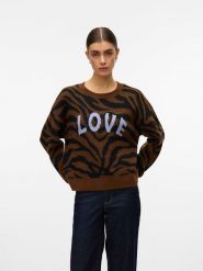 Vero Moda Sweter w kolorze jasnobrązowym rozmiar: XS. Brązowe swetry Vero Moda, xs, bez wzorów, z wełny, bez ramiączek. Za 65.85 zł.