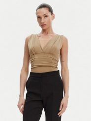 ACCESS FASHION Body 53-2223-391 Beżowy Slim Fit. Brązowe body ACCESS FASHION, xs, bez wzorów, z syntetyku. Za 199.99 zł.
