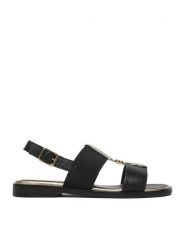 Lasocki Sandały CEO-WI16-FOXI-97 Czarny. Czarne sandały Lasocki, bez wzorów, ze skóry, bez obcasa, na płaskiej podeszwie, bez zapięcia. Za 129.99 zł.