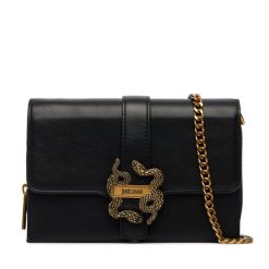 Portfel Just Cavalli. Czarne portfele Just Cavalli, bez wzorów. Za 689.99 zł.