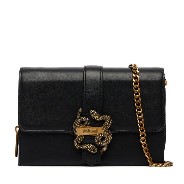 Portfel Just Cavalli. Czarne portfele Just Cavalli, bez wzorów. Za 689.99 zł.