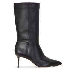 Kozaki LAUREN RALPH LAUREN. Czarne kozaki Lauren Ralph Lauren, bez obcasa, na szpilce, bez zapięcia. Za 1,099.00 zł.