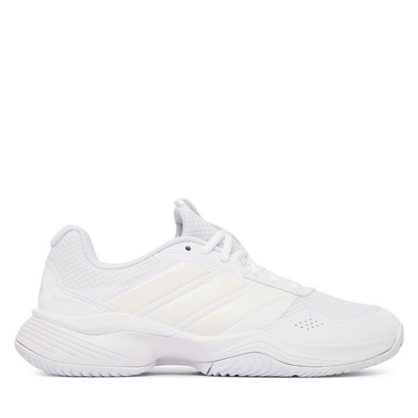 Buty do tenisa adidas. Białe obuwie sportowe Adidas, bez zapięcia, tenisowe. Za 279.99 zł.