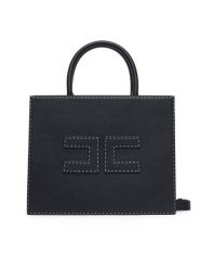 Elisabetta Franchi Torebka BS-09A-51E2-V460 Czarny. Czarne torebki klasyczne Elisabetta Franchi, bez wzorów, ze skóry, bez dodatków. Za 1,179.00 zł.