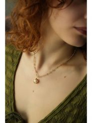 Pierres delicates Pozłacany naszyjnik z perłą - dł. 50 cm rozmiar: onesize. Białe naszyjniki Pierres delicates, z perłą, pozłacane. Za 100.28 zł.