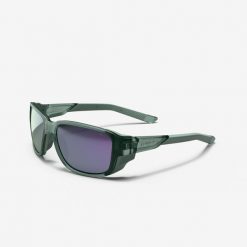 Okulary przeciwsłoneczne kat. 4 MH 570. Zielone okulary przeciwsłoneczne DECATHLON, bez wzorów, z materiału, sportowe. Za 169.99 zł.