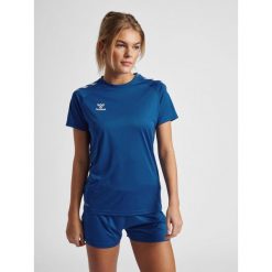 Hummel Core XK Poly T-Shirt S/S Woman. Niebieskie koszulki sportowe Hummel, m, bez wzorów, bez kołnierzyka, bez ramiączek. Za 114.50 zł.