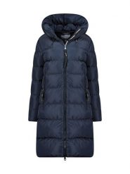 Canadian Peak Płaszcz zimowy "Aprileak" w kolorze granatowym rozmiar: L. Niebieskie płaszcze Canadian Peak, na zimę, l, bez wzorów, z puchu, bez kaptura. Za 221.88 zł.