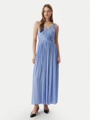 Morgan Sukienka wieczorowa 261-RLOUNA Niebieski Regular Fit. Niebieskie sukienki Morgan, bez wzorów, z syntetyku, wizytowe, bez kołnierzyka, bez ramiączek. Za 449.99 zł.