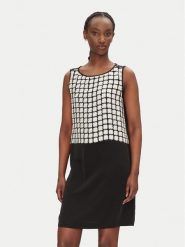 Bruuns Bazaar Sukienka codzienna Nayja BBW4528 Czarny Slim Fit. Czarne sukienki Bruuns Bazaar, na co dzień, bez wzorów, z syntetyku, bez kołnierzyka, bez ramiączek, proste. Za 599.99 zł.
