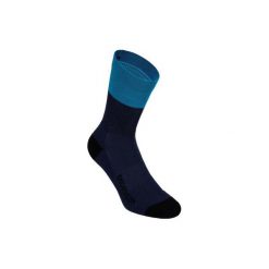 Skarpetki Na Rower 500 Zimowe. Niebieskie skarpety B'TWIN, bez wzorów, z elastanu. Za 34.99 zł.