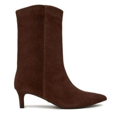 Botki Gino Rossi. Brązowe botki Gino Rossi, bez wzorów, bez obcasa, na szpilce, bez zapięcia. Za 479.99 zł.