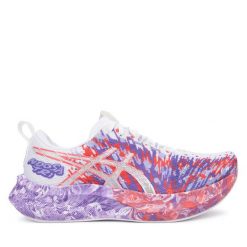 Buty do biegania Asics. Białe obuwie sportowe Asics, bez zapięcia, do biegania. Za 579.99 zł.