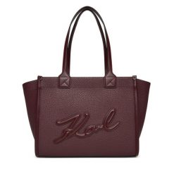 Torebka KARL LAGERFELD. Czerwone shopper KARL LAGERFELD, bez wzorów, bez dodatków. Za 999.99 zł.