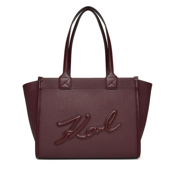 Torebka KARL LAGERFELD. Czerwone shopper KARL LAGERFELD, bez wzorów, bez dodatków. Za 799.99 zł.