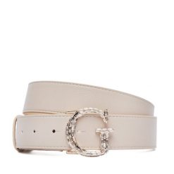 Pasek Guess. Brązowe paski Guess, z aplikacjami. Za 284.99 zł.