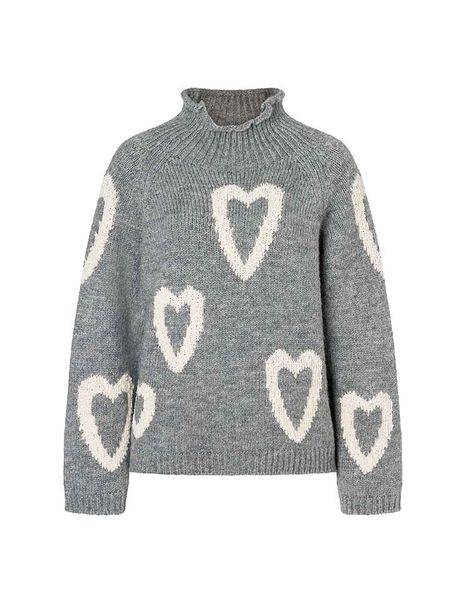 More & More Sweter w kolorze szarym rozmiar: 40. Szare swetry More & More, bez wzorów, z wełny, bez ramiączek. Za 182.61 zł.