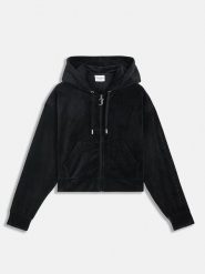 Juicy Couture Bluza w kolorze czarnym rozmiar: M. Czarne bluzy Juicy Couture, m, bez wzorów, bez kaptura. Za 217.99 zł.