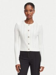 Guess Kardigan W6YR26 Z0973 Kremowy Regular Fit. Białe kardigany Guess, l, z aplikacjami, z syntetyku. Za 426.99 zł.