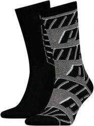 Skarpetki Puma Sock All Over Logo 2 szt. Czarny Czarny 35-38. Białe skarpety Puma, bez wzorów, z bawełny. Za 111.99 zł.