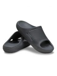 Crocs Klapki "Mellow Tide Recovery Slide" w kolorze szarym rozmiar: 38/39. Szare klapki Crocs, bez wzorów, z otwartym noskiem, bez obcasa. Za 149.66 zł.