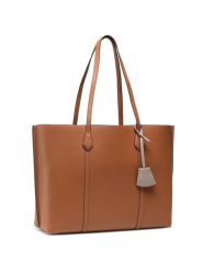 Tory Burch Torebka Perry Triple - Compartment Tote 8192 Brązowy. Brązowe shopper Tory Burch, bez wzorów, ze skóry, bez dodatków. Za 1,509.00 zł.